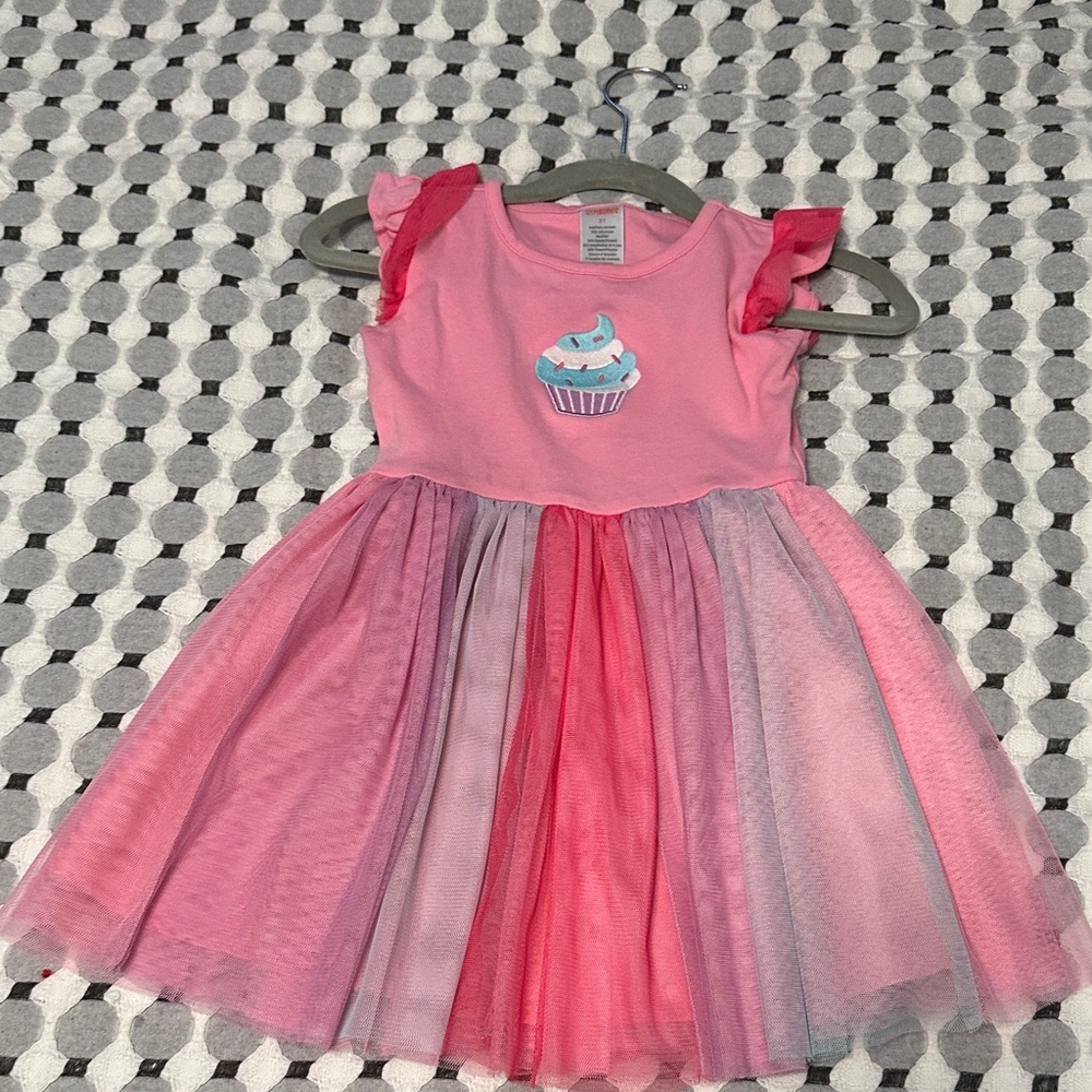 Gymboree Pink Dress with Cupcake Design